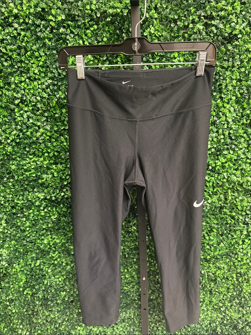 Nike women’s Black Leggings with White Swoosh